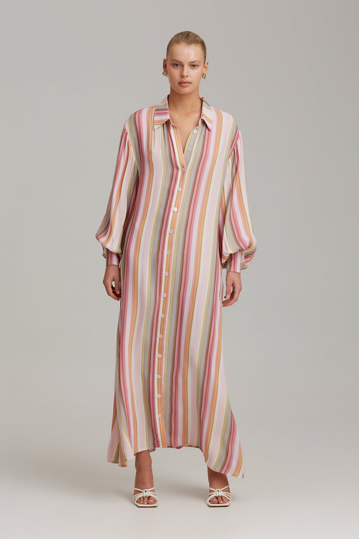 C/MEO Collective - Sincerely Wonderful You Maxi Dress - Soft Stripe