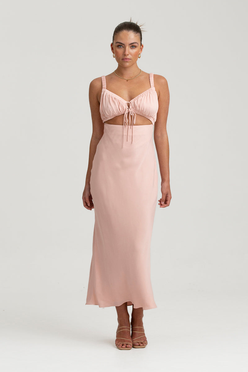 Finders - Carlotta Midi Dress - Baby Pink