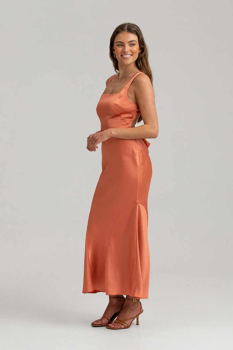 Finders - Brigita Midi Dress - Terracotta