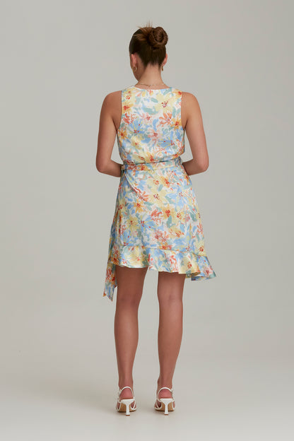 Finders - Kaia Mini Dress - Abstract Daisy