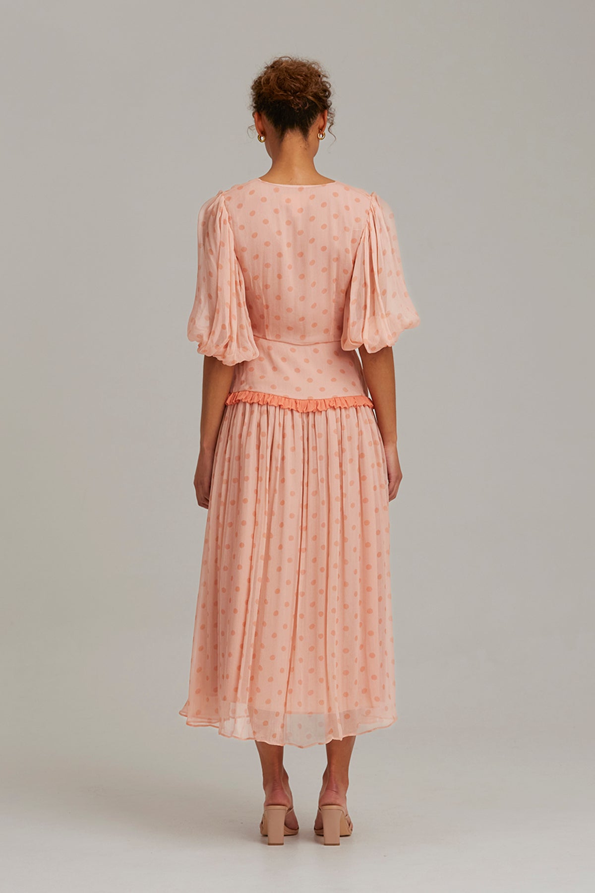 Keepsake - Amica-About Us Midi Dress - Apricot Spot