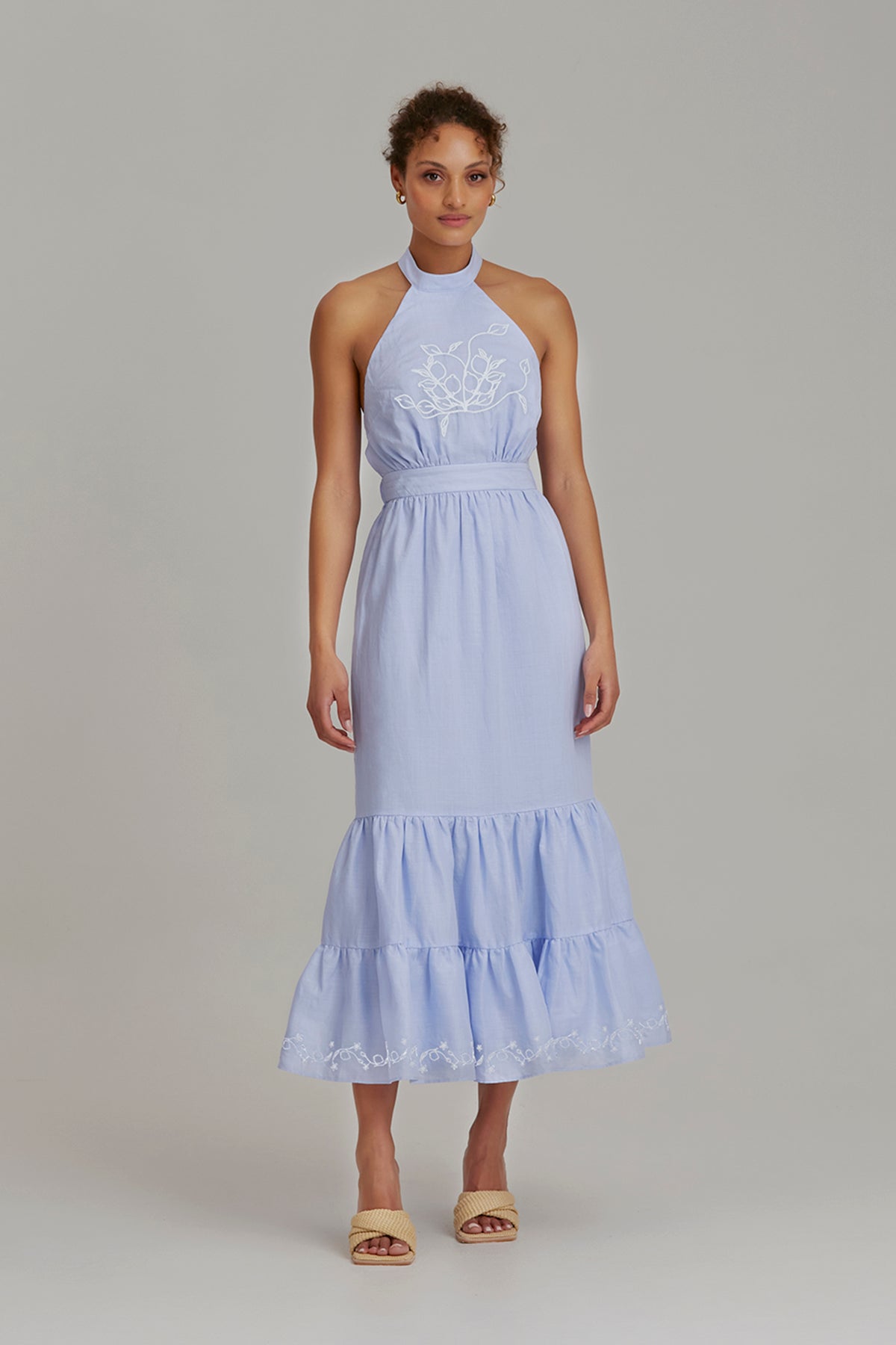 Keepsake - Emilia Midi Dress - Sky