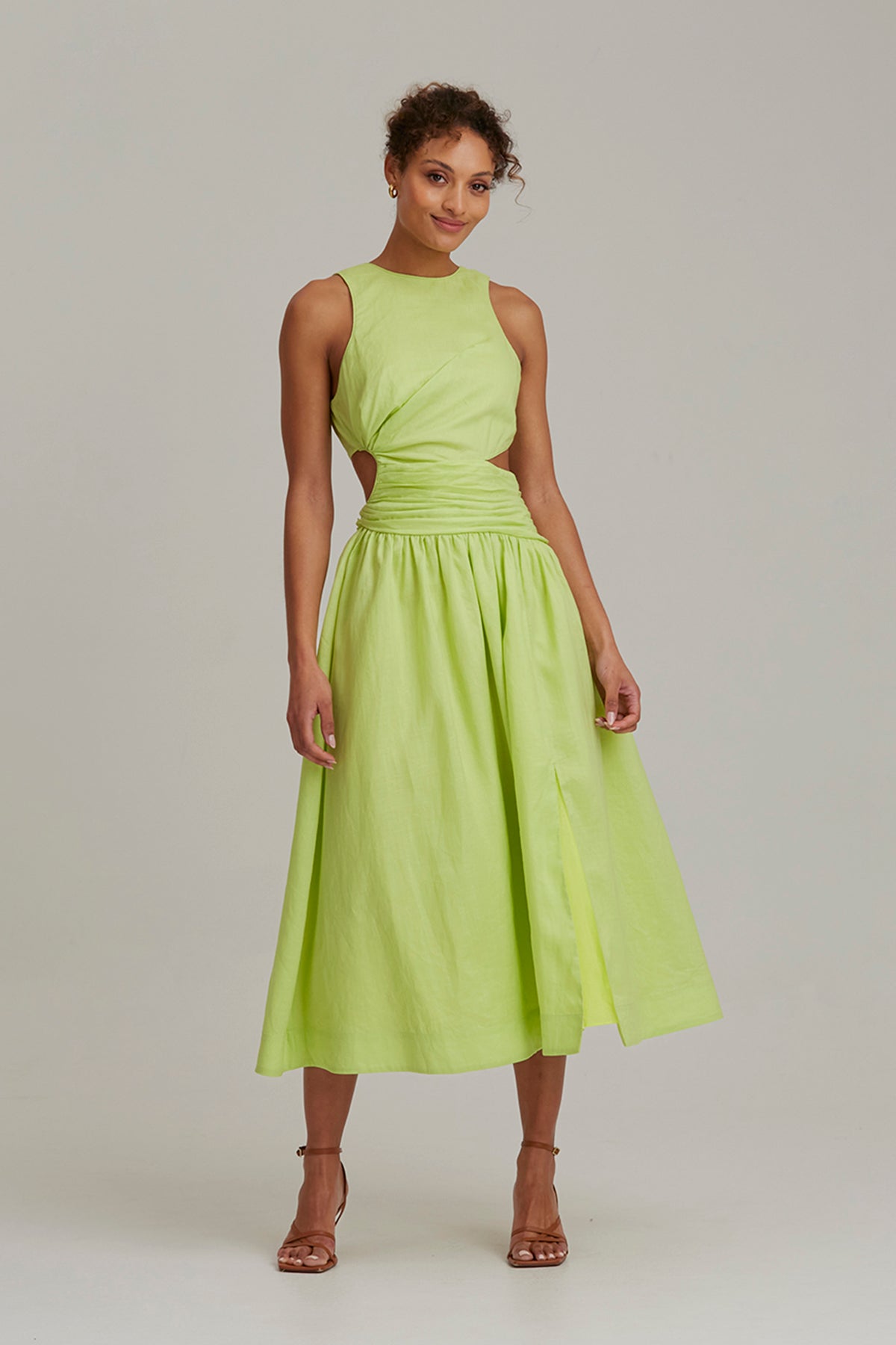 Keepsake - Amalfi Midi Dress - Pear