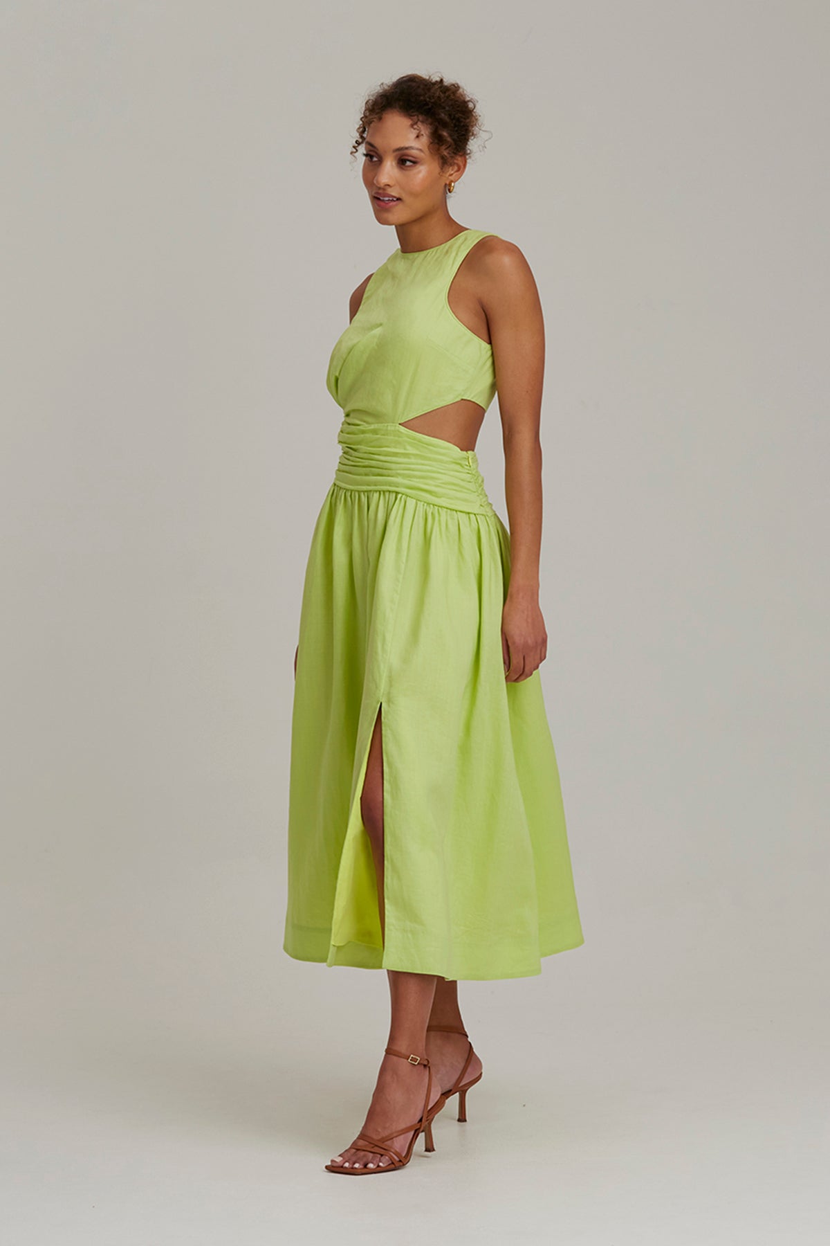 Keepsake - Amalfi Midi Dress - Pear