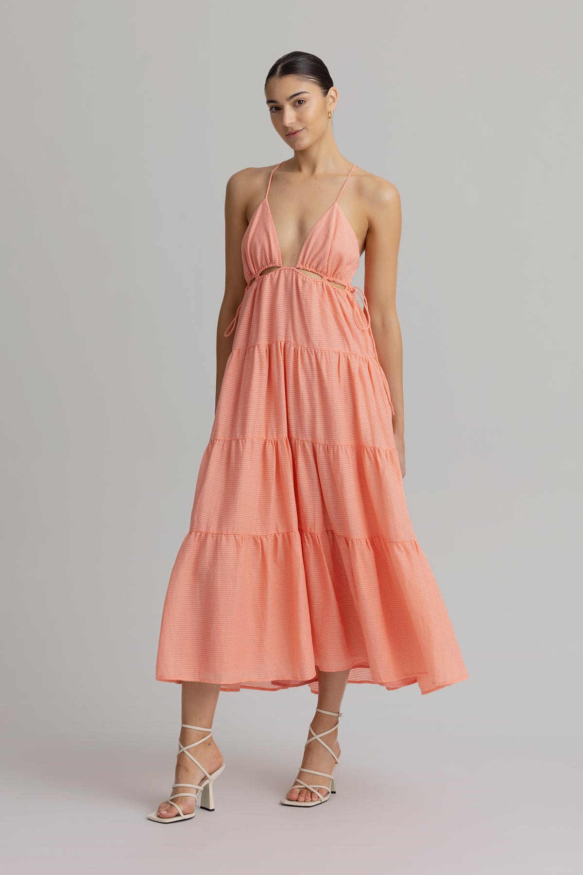 Finders - Georgia Midi Dress - Coral