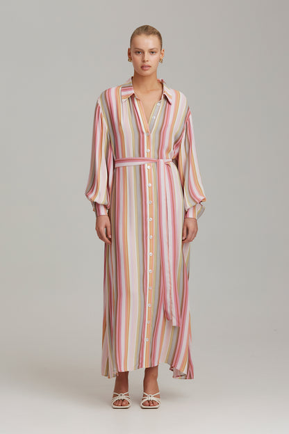 C/MEO Collective - Sincerely Wonderful You Maxi Dress - Soft Stripe