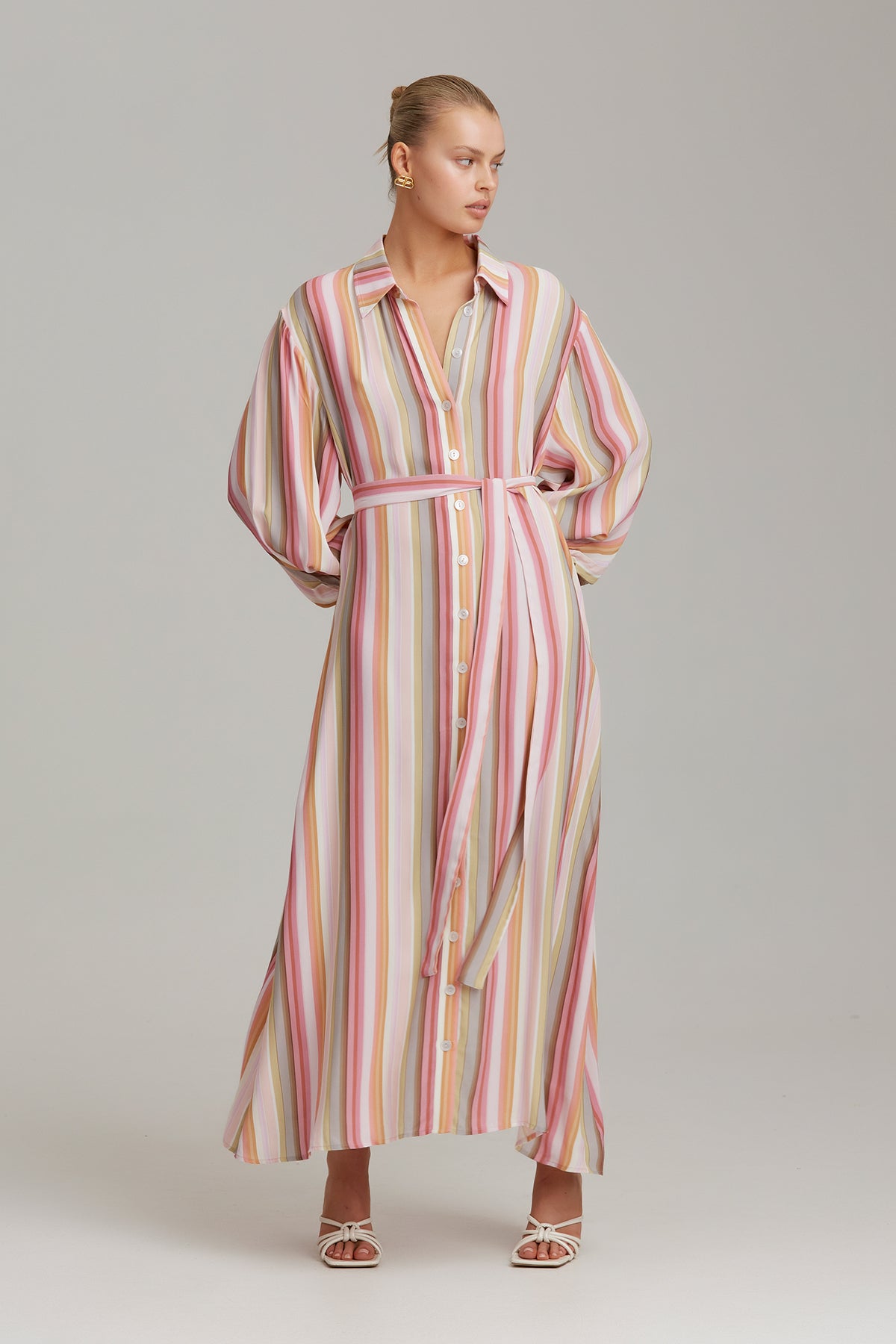 C/MEO Collective - Sincerely Wonderful You Maxi Dress - Soft Stripe