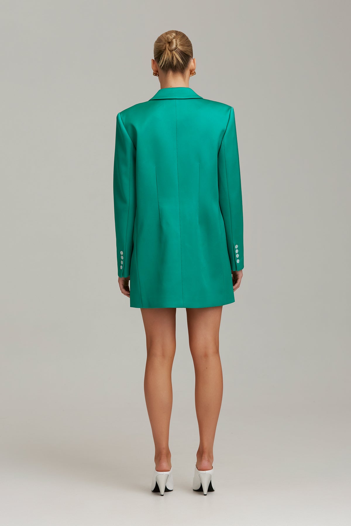 Green blazer clearance dress