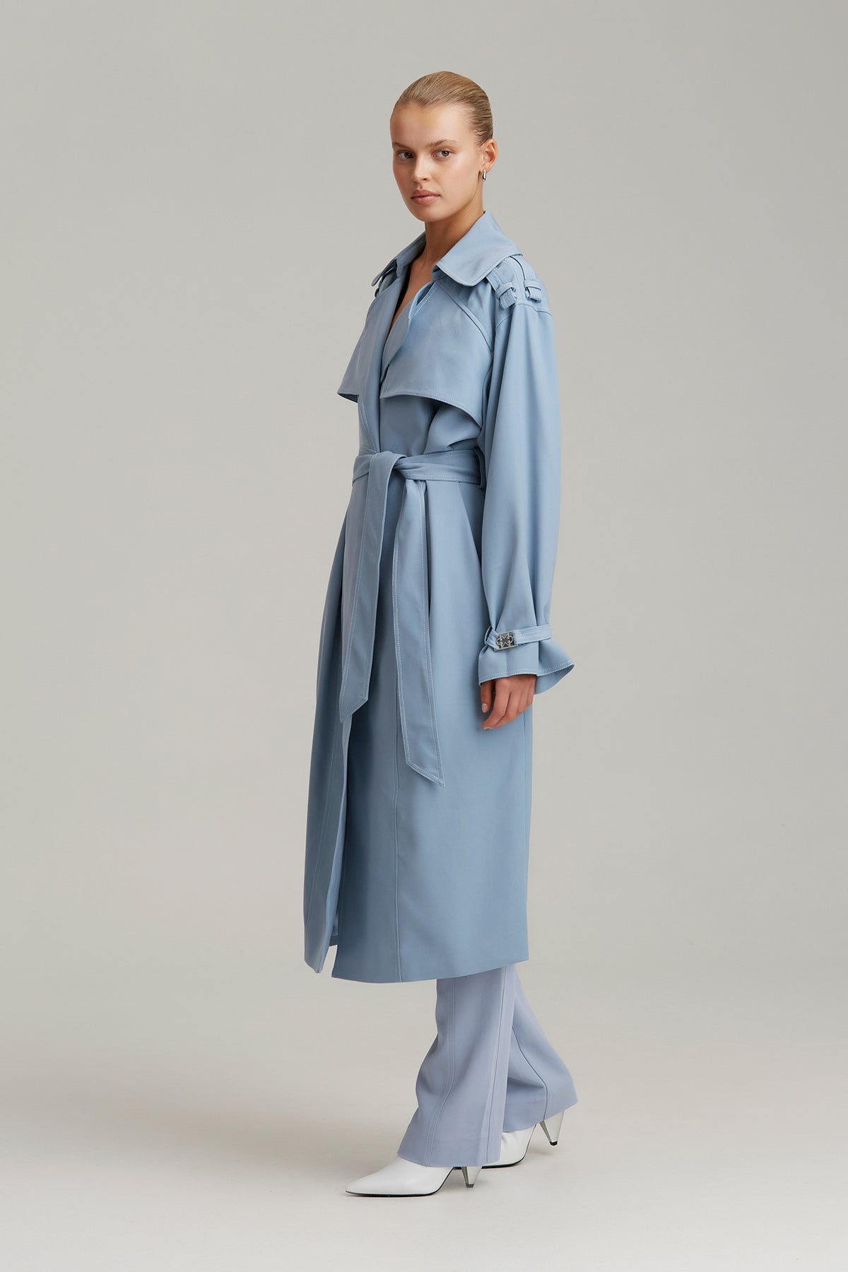 C/MEO Collective - Definition Trench - Duck Egg – Fashion Bunker