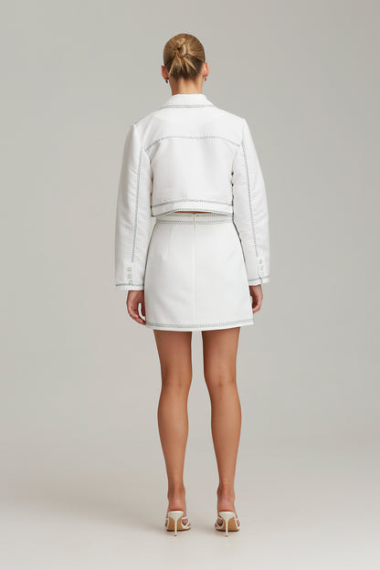 C/MEO Collective - Out Of Time Skirt - White