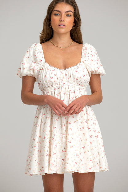 Finders - Zadie Mini Dress - White Daisy