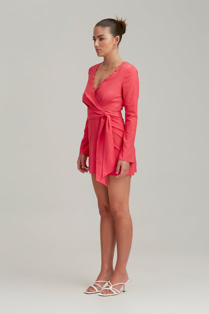 Finders - Adaline Mini Dress - Raspberry