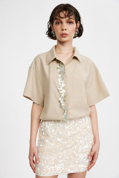 C/MEO Collective - IN THE MOMENT SHIRT - SAND