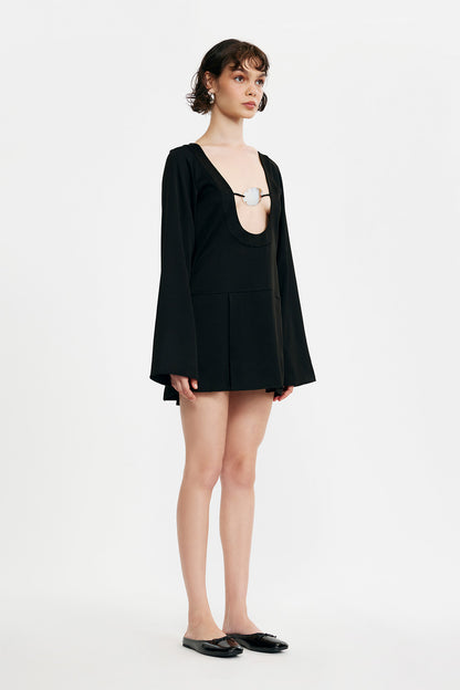 C/MEO Collective -  COLLIDE MINI DRESS - BLACK