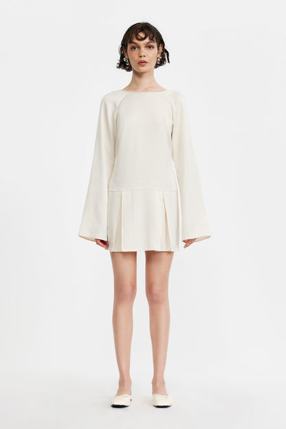 C/MEO Collective -  COLLIDE MINI DRESS - Cream