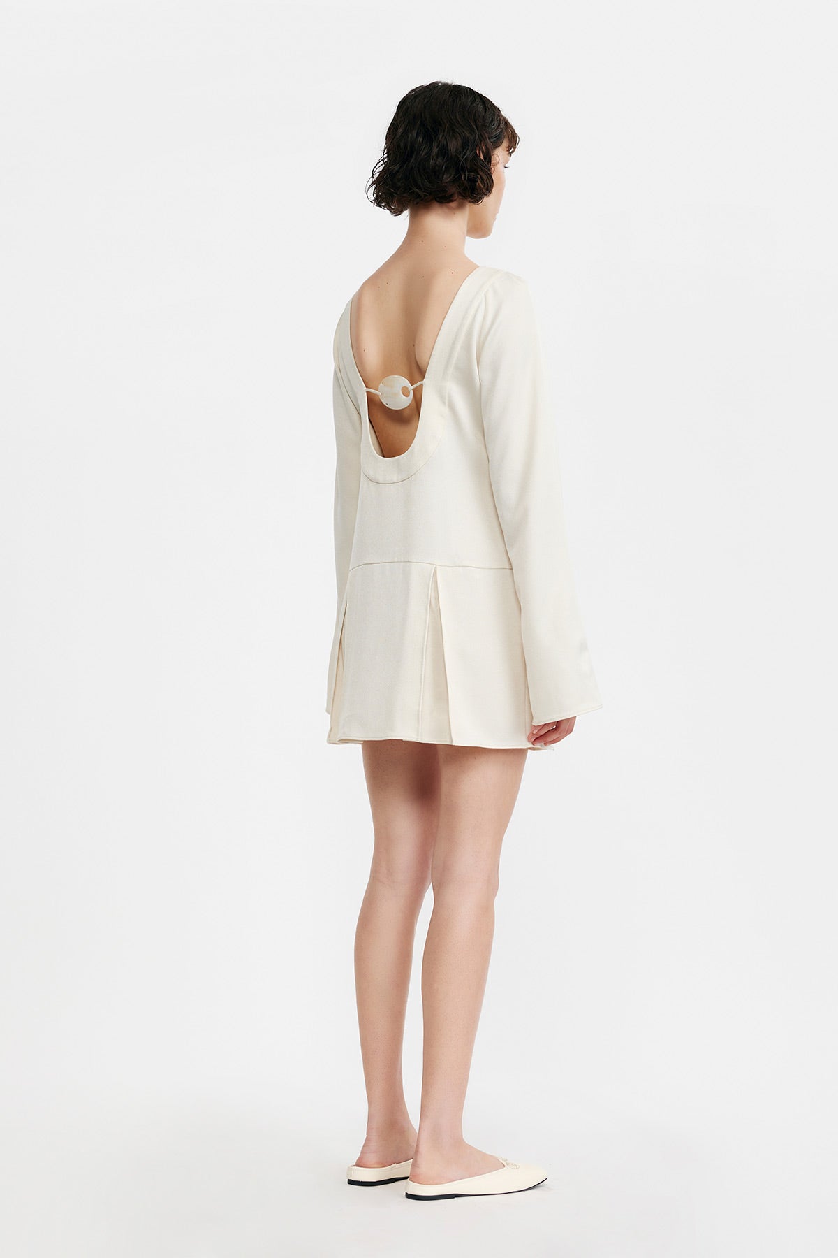 C/MEO Collective -  COLLIDE MINI DRESS - Cream