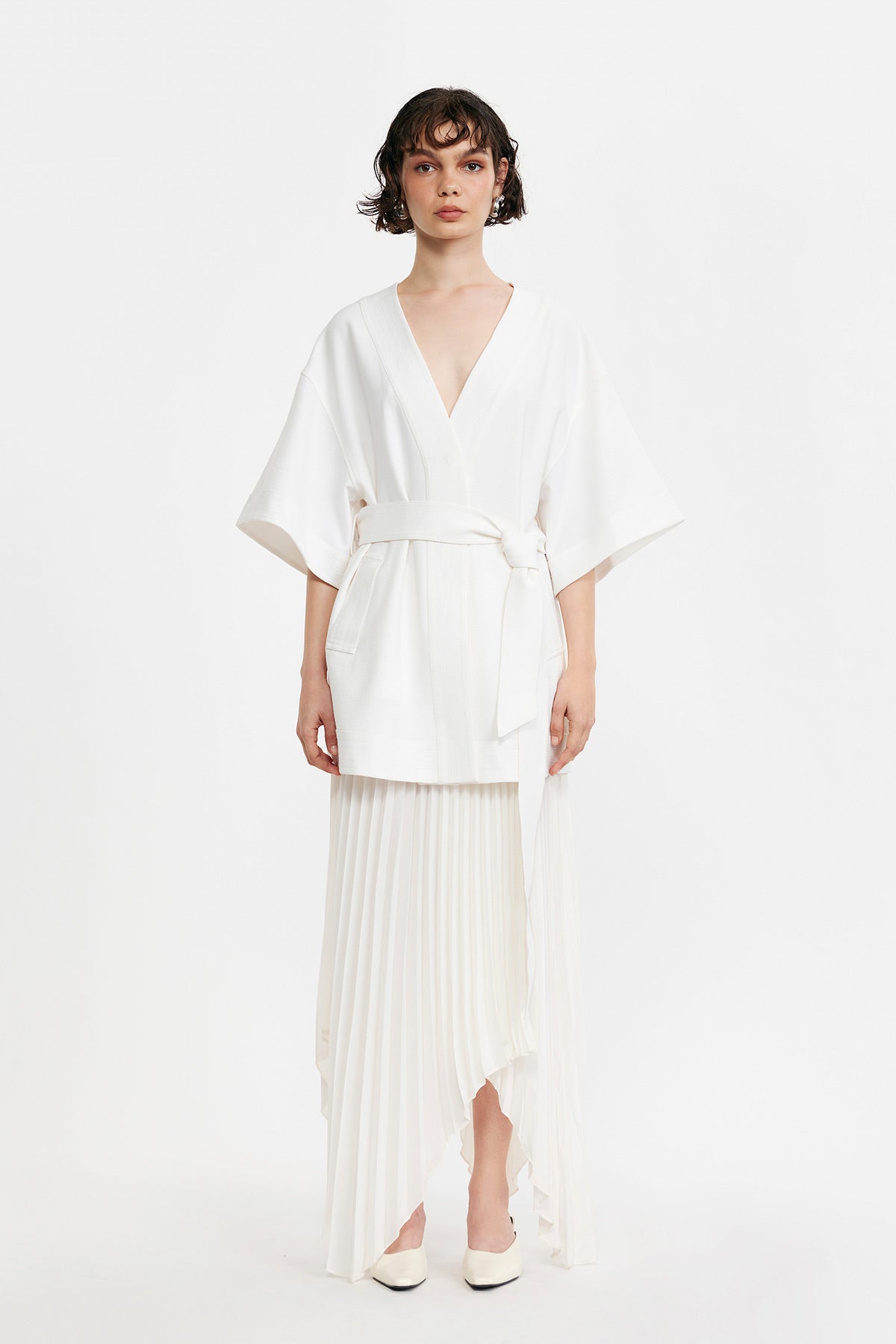 C/MEO Collective - ON MY MIND DRESS - WHITE