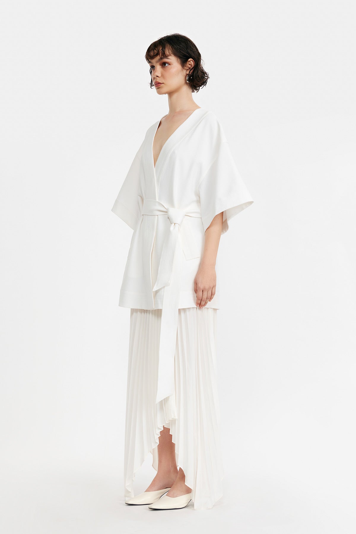 C/MEO Collective - ON MY MIND DRESS - WHITE