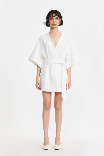 C/MEO Collective - ON MY MIND DRESS - WHITE