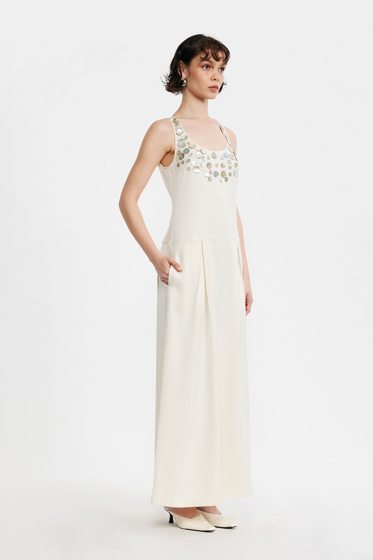 C/MEO Collective - IN THE MOMENT MAXI DRESS - CREAM