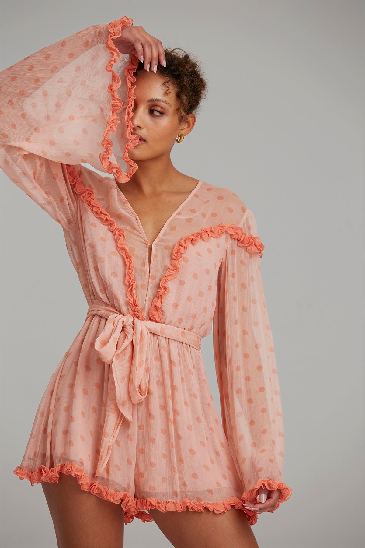 Keepsake - Amica-Clearway Playsuit - Apricot Spot