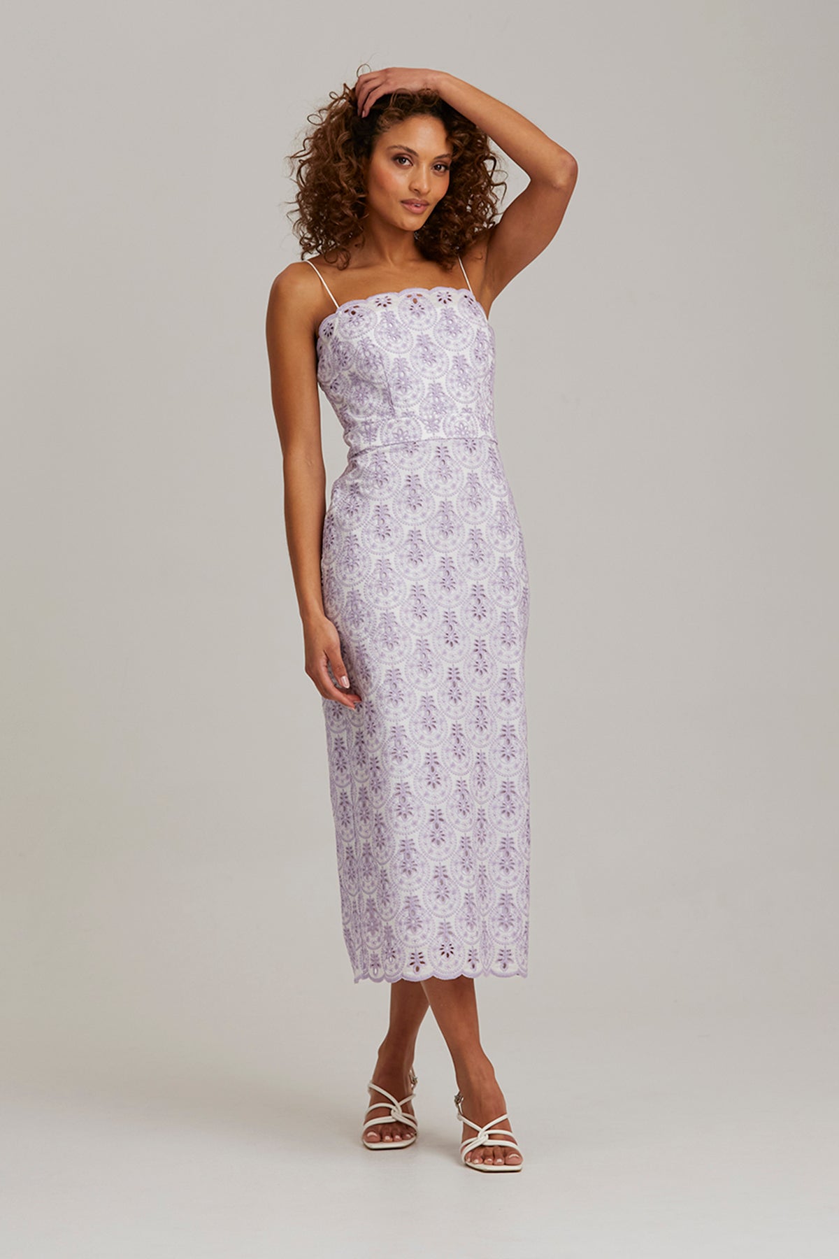 Keepsake - Alba Midi Dress - Porcelain W Lavender