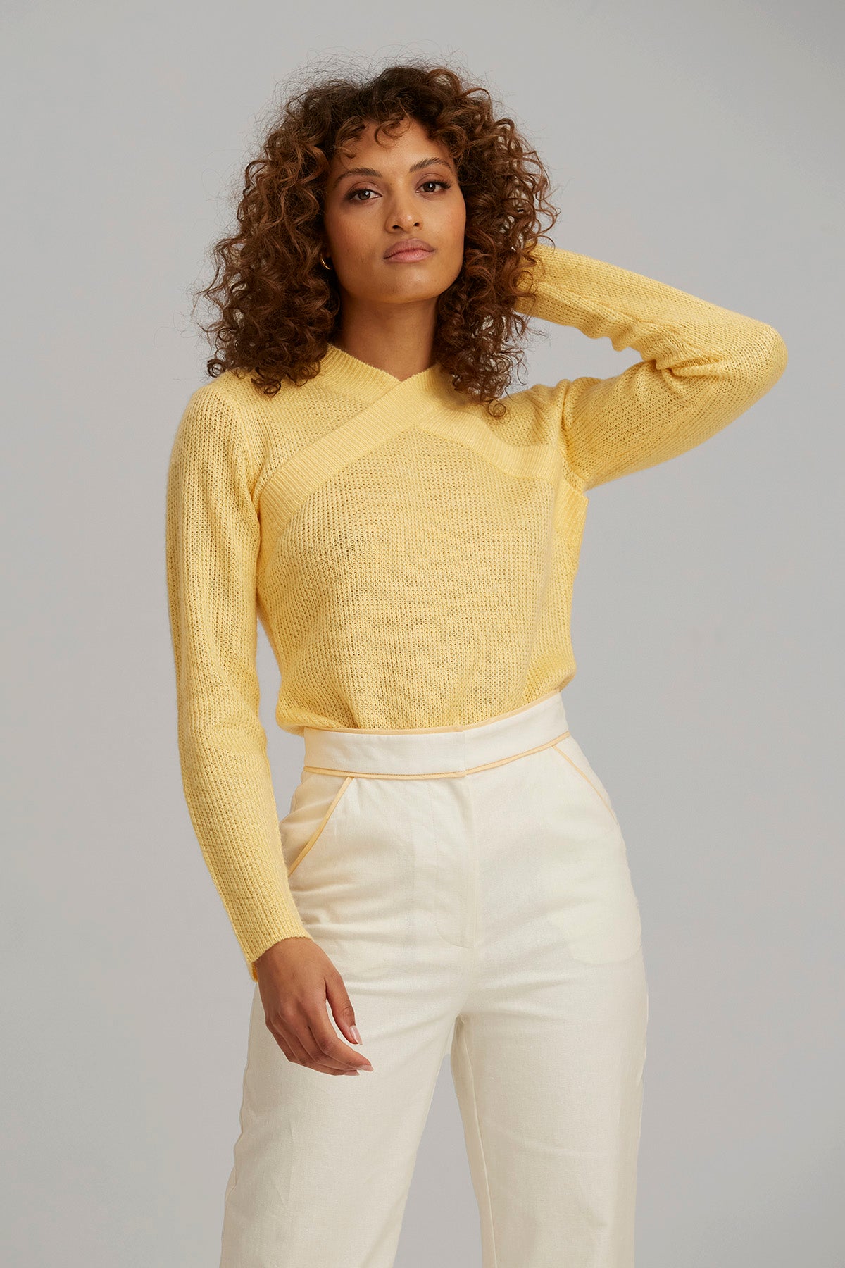 Keepsake - Vittoria Ls Knit Top - Butter