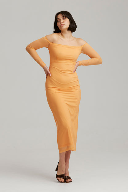 The Fifth Label - Hibiscus LS Dress - Papaya