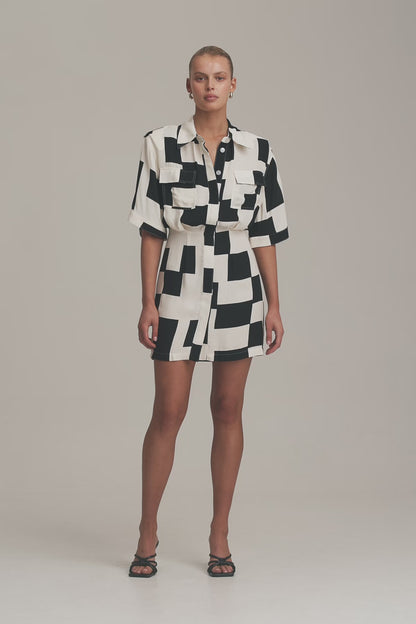 C/MEO Collective - Emergent Mini Dress - Interlude Print
