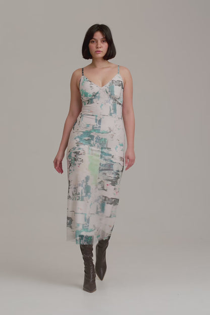 The Fifth Label - Hibiscus Midi Dress - Street Art