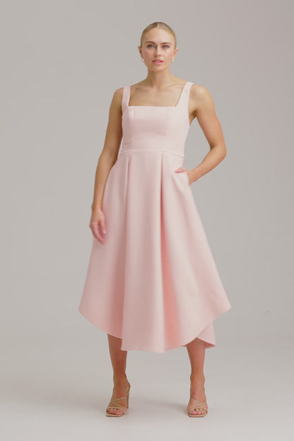 Keepsake - Adored Midi Dress - Soft Blush