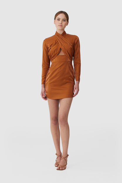 Keepsake - Emilio Ls Mini Dress - Rust