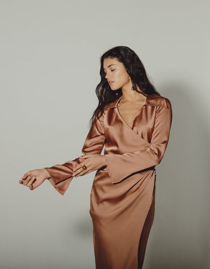 C/MEO Collective - Be Honest Dress - Brown